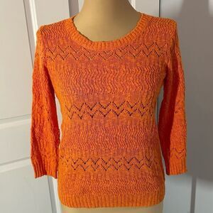 Jones New York Orange Pullover Sweater
